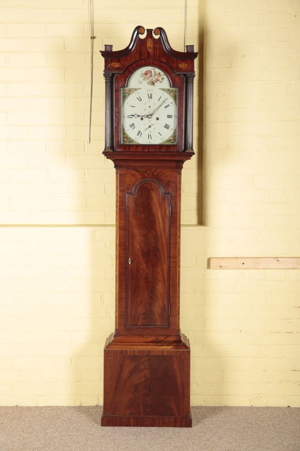 A GEORGE III MAHOGANY LONGCASE CLOCK