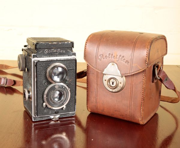 A ROLLEIFLEX 6X6 CAMERA