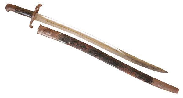 A MARTINI HENRY 1860 PATTERN YATAGHAN SWORD BAYONET