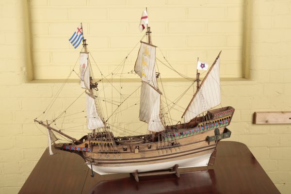 A SCRATCH BUILT MODEL OF A TUDOR 'RACE BUILT' GALLION