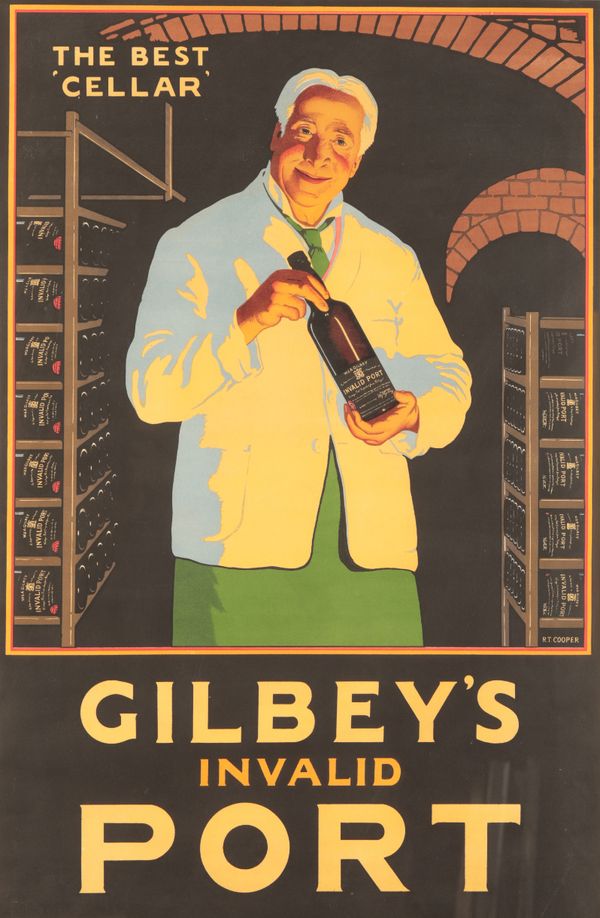 AN ADVERTISING POSTER FOR GILBEY'S INVALID PORT