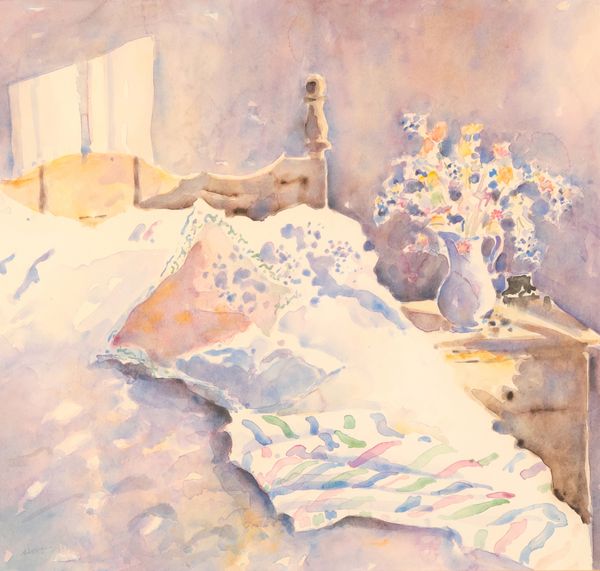 ANN BOLT (20TH CENTURY) 'Bed in Morning Sunlight'