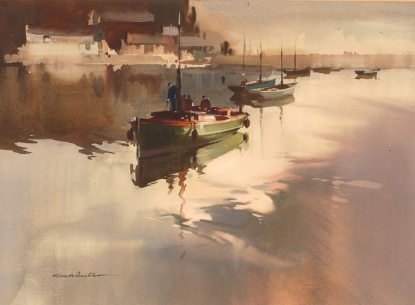 *CLAUDE BUCKLE (1905-1973) Fishing boats leaving harbour