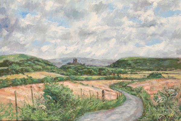 *PETER CUMMING (1916-1993) 'Corfe Castle from Norden Common'