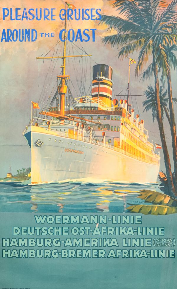 *EDUARD EDLER (1887-1969) 'Pleasure Cruises Around the Coast'