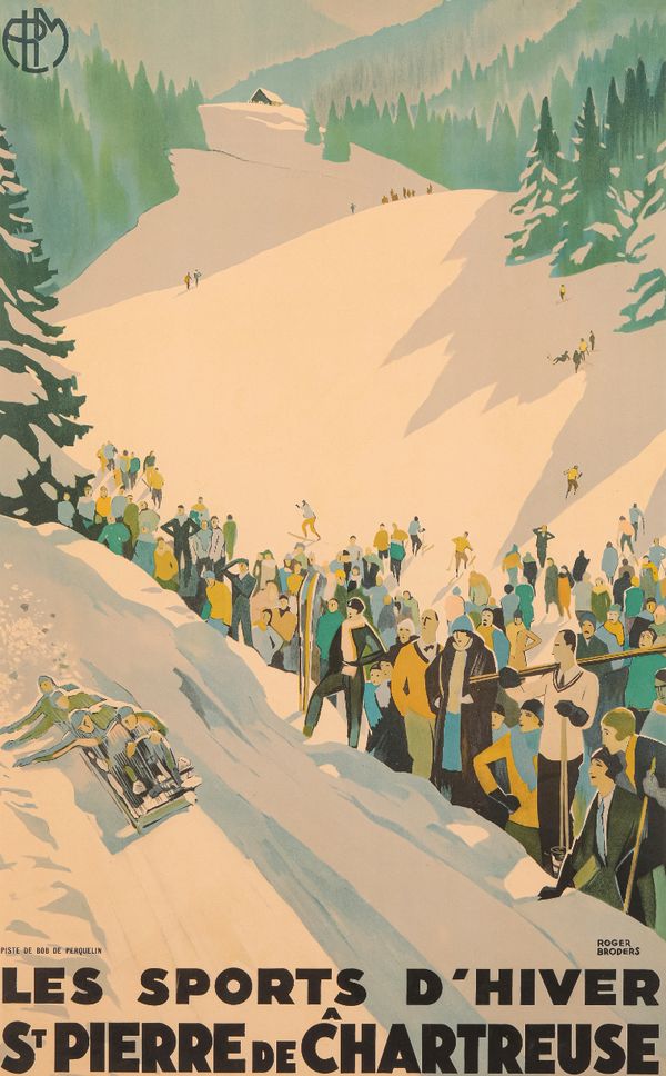 AFTER ROGER BRODERS (1883-1953) 'Les sports d'hiver St. Pierre de Chartreuse'