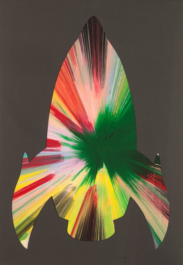*DAMIEN HIRST (B.1965) 'Rocket Ship Spin Painting'