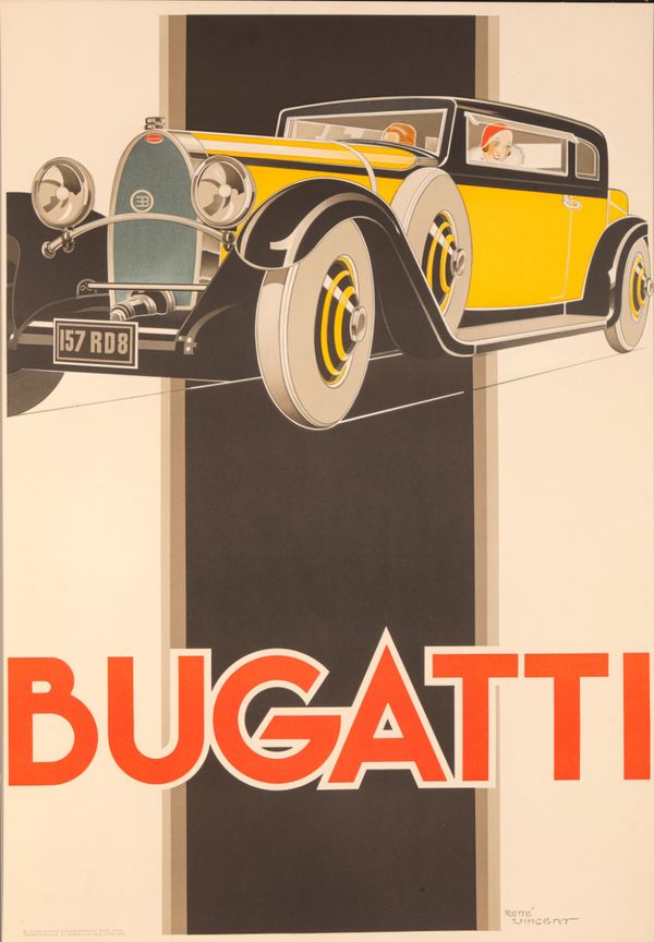 AFTER RENE VINCENT (1879-1936) A Bugatti poster