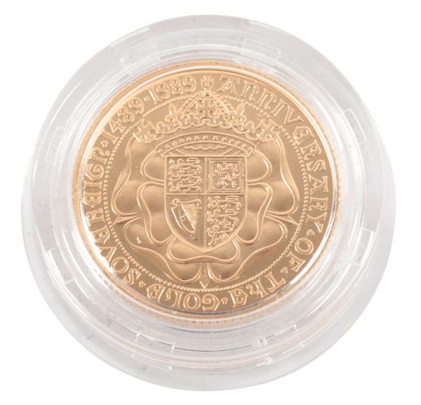 THE ROYAL MINT: "500TH ANNIVERSARY OF THE FIRST GOLD SOVEREIGN 1489 - 1989"