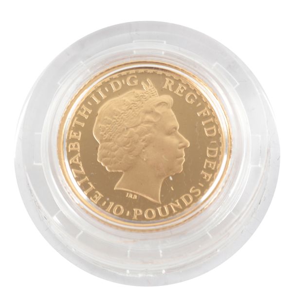 THE ROYAL MINT: A 2007 QUEEN ELIZABETH II BRITANNIA GOLD PROOF £10 COIN