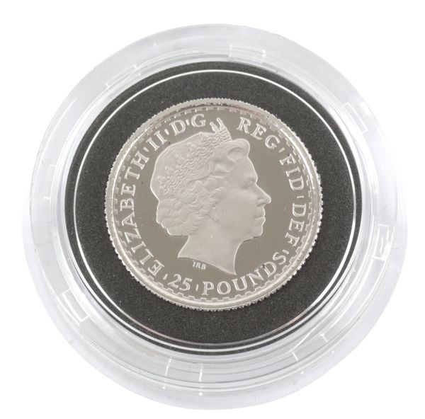 THE ROYAL MINT: A 2007 QUEEN ELIZABETH II BRITANNIA £25 PLATINUM COIN