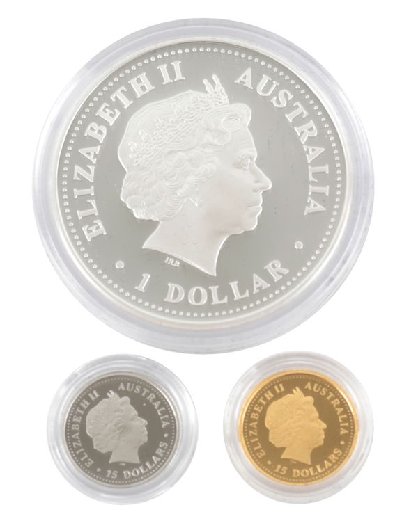 THE PERTH MINT: A 2006 "DISCOVER AUSTRALIA" THREE COIN SET