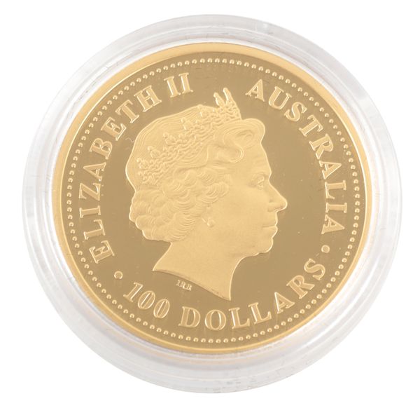 THE PERTH MINT: A 2005 "AUSTRALIAN PROSPECTOR" GOLD COIN AND NUGGET SET