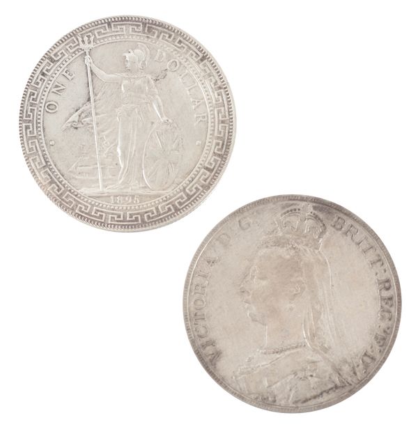 AN 1892 QUEEN VICTORIA SILVER CROWN