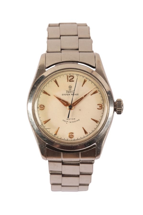 TUDOR OYSTER PRINCE: A GENTLEMAN'S STAINLESS STEEL BRACELET WATCH