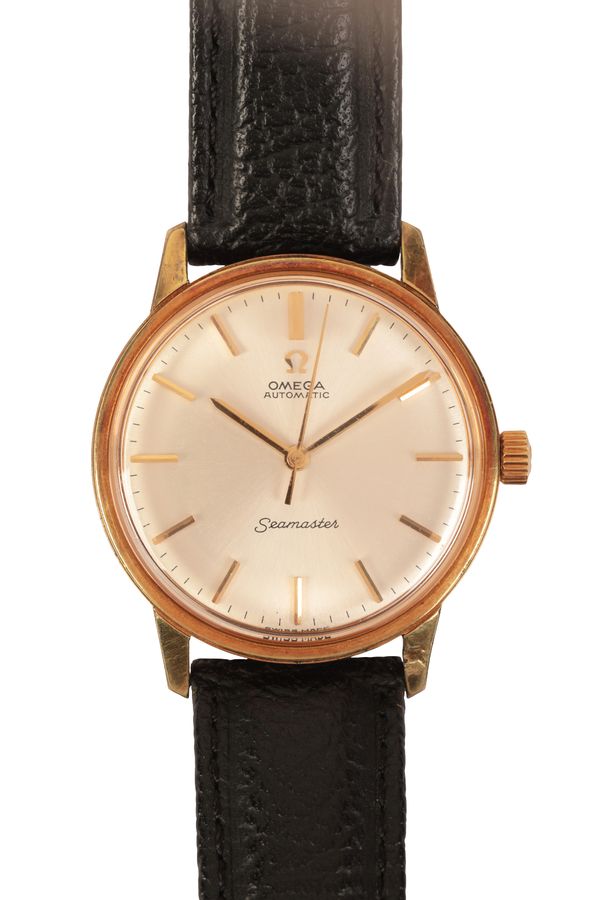 OMEGA SEAMASTER: A GENTLEMAN'S GOLD-PLATED WRISTWATCH