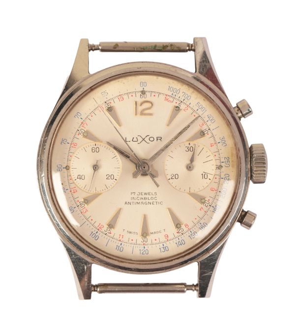 LUXOR CHRONOGRAPH: A GENTLEMAN'S STAINLESS STEEL WRISTWATCH