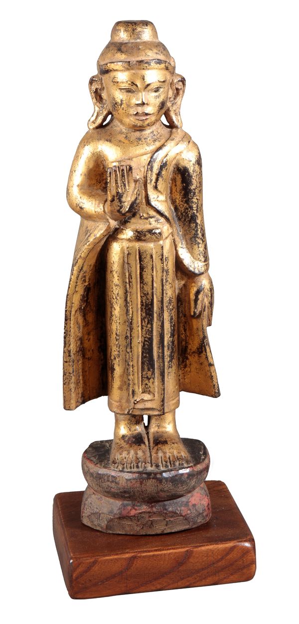 A GILTWOOD BUDDHA