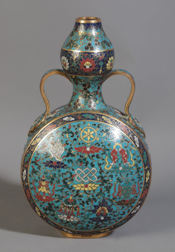 A CHINESE CLOISONNÉ MOON FLASK