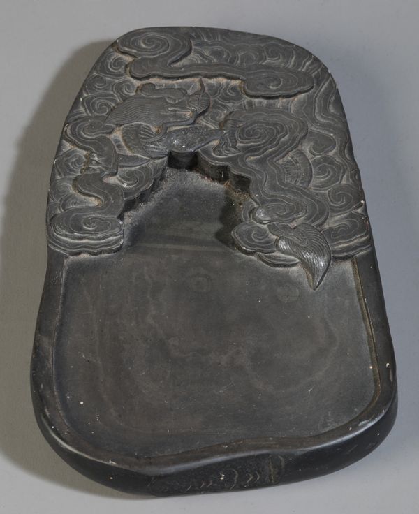 A LARGE CHINESE INKSTONE