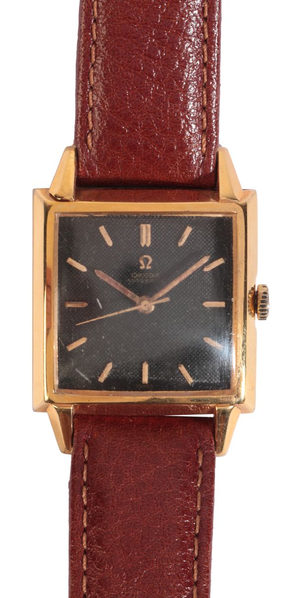 OMEGA: A GENTLEMAN'S GOLD-PLATED WRISTWATCH