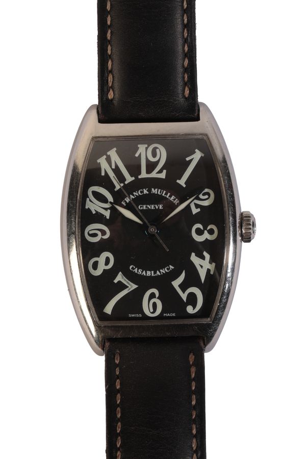 FRANK MULLER "CASABLANCA": A GENTLEMAN'S STAINLESS STEEL WRISTWATCH