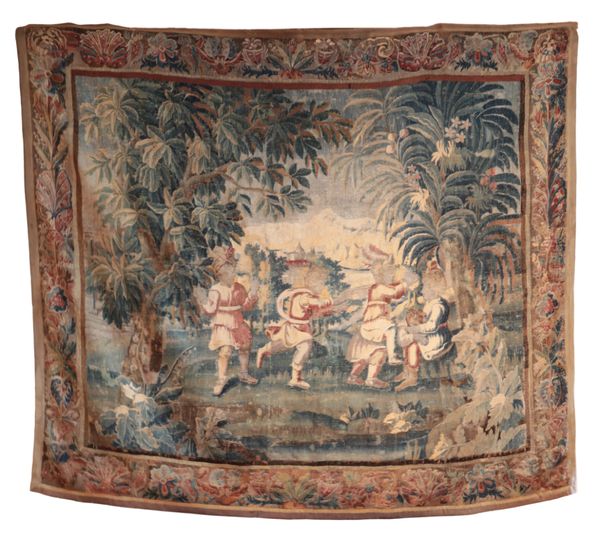 A LARGE FLEMISH VERDURE TAPESTRY