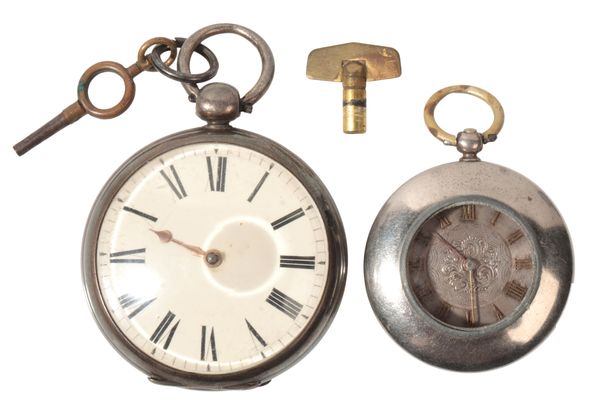 BROOKHOUSE AND TUNNICLIFF: A GENTLEMAN'S SILVER OPEN FACE POCKET WATCH