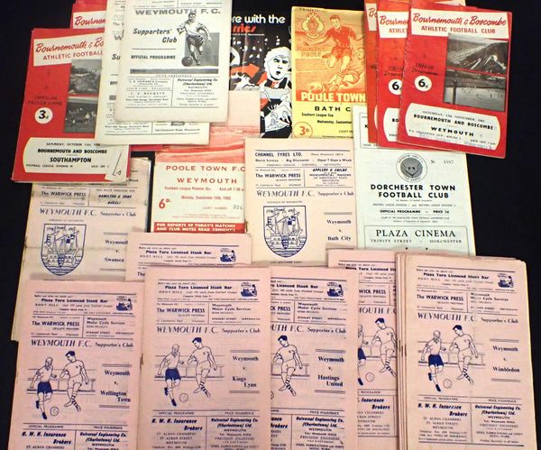 A 1957 DORCHESTER TOWN FOOTBALL PROGRAMME