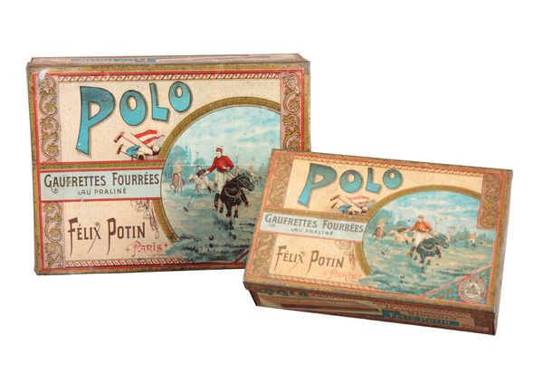 FELIX POTIN, PARIS: TWO VINTAGE BISCUIT TINS