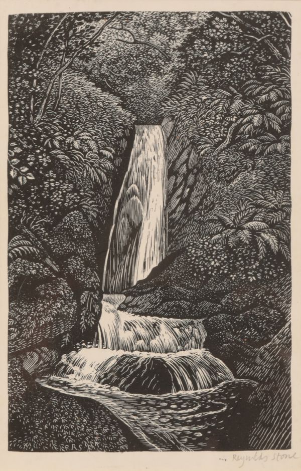 *REYNOLDS STONE (1909-1979) 'The Waterfall'