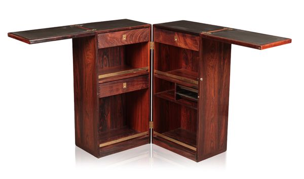 RENO WAHL IVERSEN FOR DYRLUND: A METAMORPHIC 'CAPTAIN'S' BAR CABINET