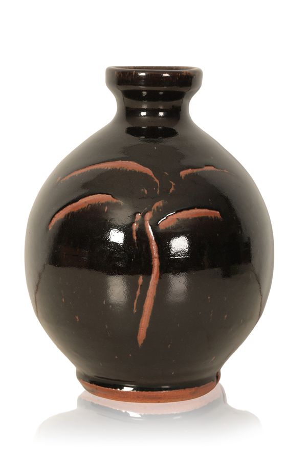 *PHIL ROGERS (1951-2020): A LARGE STONEWARE BOTTLE VASE