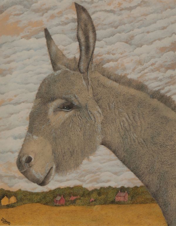 *FREDERICK JAMES LLOYD  (1905-1974) A donkey in a landscape