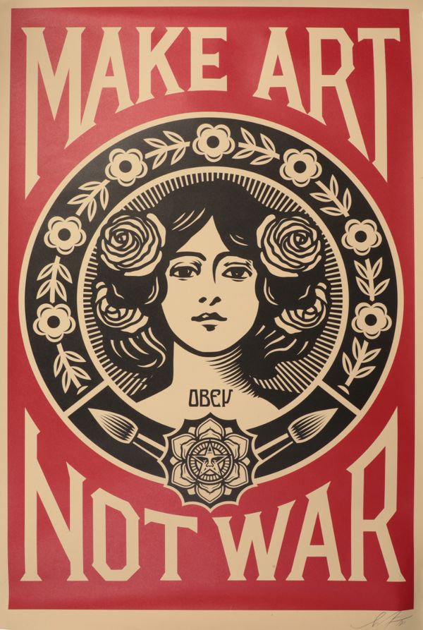 SHEPARD FAIREY (b. 1970) 'Make Art Not War'