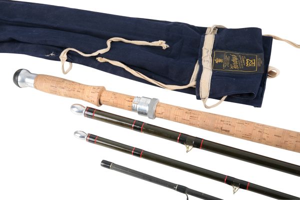 HARDY BROS: A FIBALITE TWO PIECE SPINNING ROD