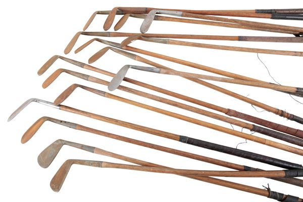A ZENITH MIDLICK HICKORY SHAFT GOLFING WEDGE