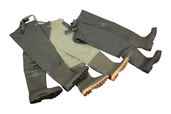 TWO PAIRS OF BARBOUR THIGH WADERS