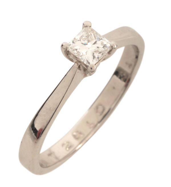 A DIAMOND SOLITAIRE RING