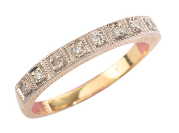 A DIAMOND HALF ETERNITY RING