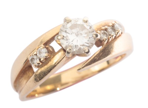 A DIAMOND SOLITAIRE RING