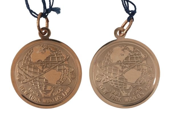 TWO 14CT GOLD PENDANTS