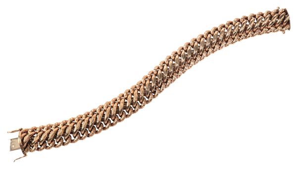 A VINTAGE 9CT GOLD BRACELET