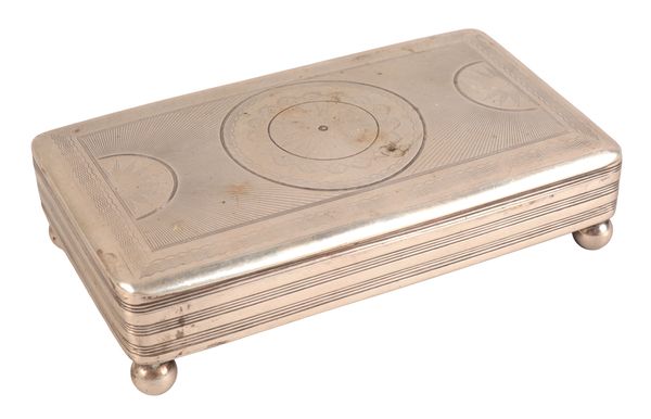 A 19TH CENTURY DUTCH SILVER TABLE SNUFF BOX