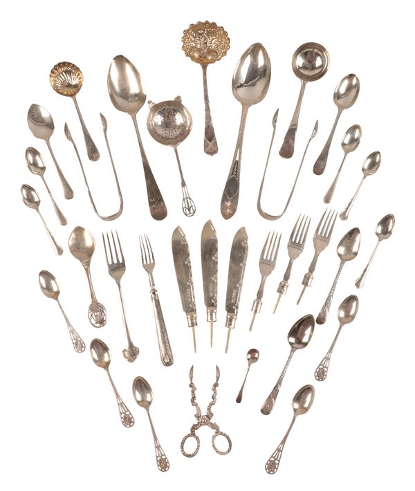 A GEORGE III SILVER OLD ENGLISH PATTERN 'BERRY' SIFTER SPOON