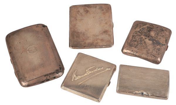 A LATE VICTORIAN SILVER CIGAR CASE