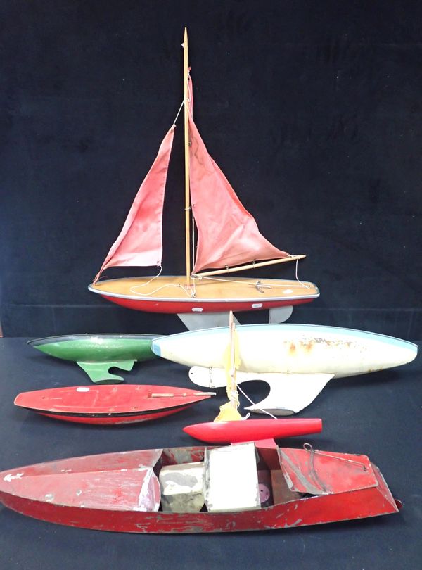 A COLLECTION OF MODEL BOATS