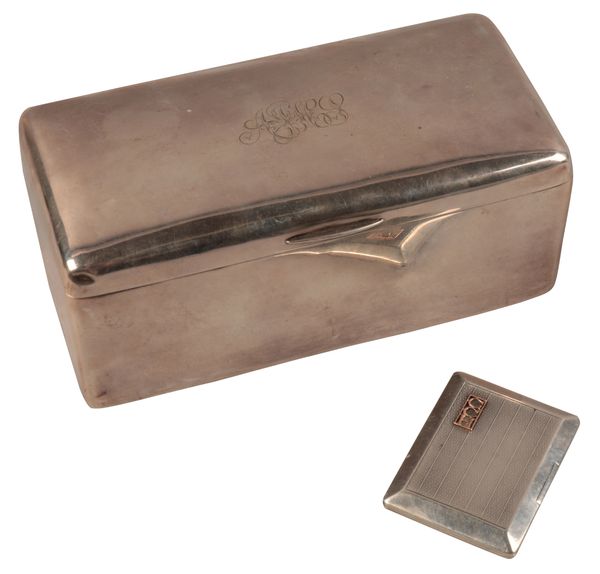 AN EDWARD VII SILVER CIGARETTE BOX