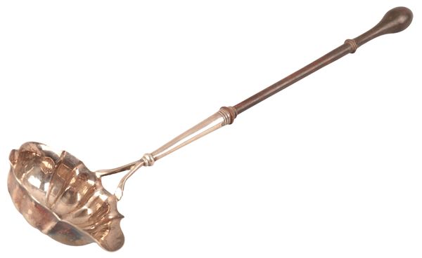A GEORGE II SILVER TODDY LADLE