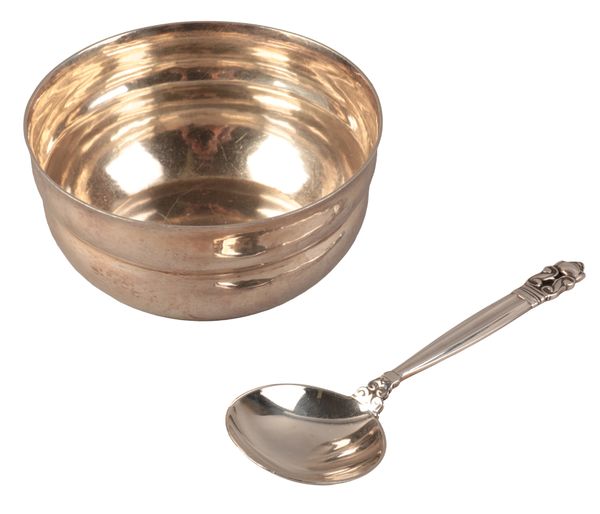 A GEORG JENSEN SILVER CIRCULAR BOWL